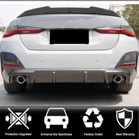 BMW 4 Series I4 G26 2021-2025 Carbon Fiber Rear Trunk Spoiler-Ahacarbon