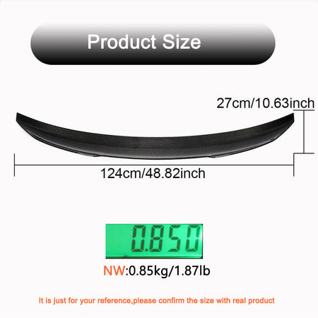 BMW 4 Series I4 G26 2021-2025 Carbon Fiber Rear Trunk Spoiler-Ahacarbon