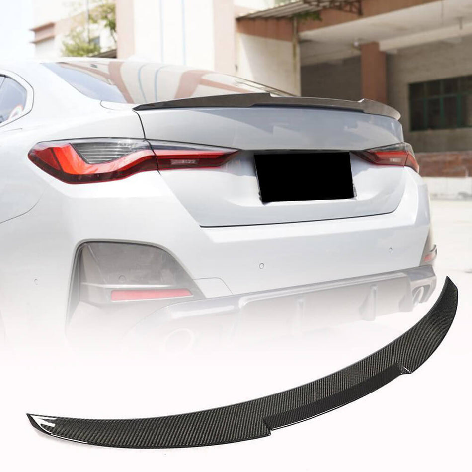 BMW I4 G26 2021-2023 Rear Trunk Spoiler Carbon Fiber-Ahacarbon