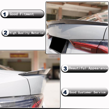 BMW I4 G26 2021-2023 Rear Trunk Spoiler Carbon Fiber-Ahacarbon