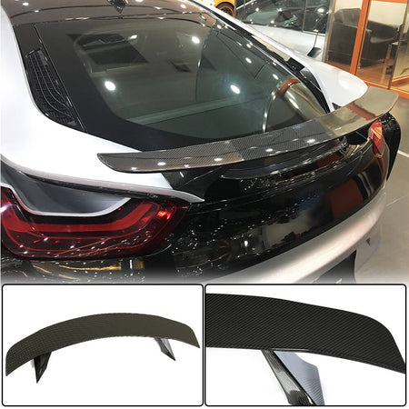 BMW I8 Coupe 2014-2018 Rear Trunk Spoiler Carbon Fiber-Ahacarbon