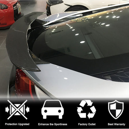 BMW I8 Coupe 2014-2018 Rear Trunk Spoiler Carbon Fiber-Ahacarbon