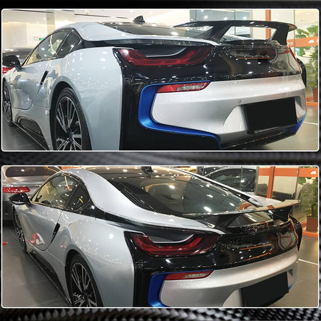 BMW I8 Coupe 2014-2018 Rear Trunk Spoiler Carbon Fiber-Ahacarbon