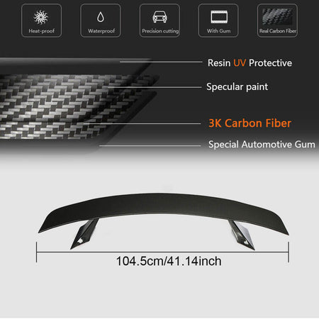BMW I8 Coupe 2014-2018 Rear Trunk Spoiler Carbon Fiber-Ahacarbon