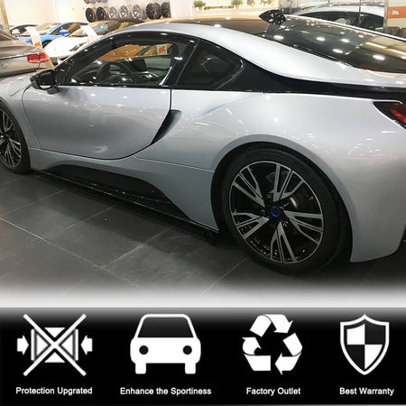 BMW I8 Coupe 2014-2018 Side Skirts Dry Carbon Fiber-Ahacarbon