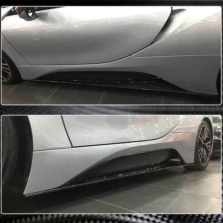 BMW I8 Coupe 2014-2018 Side Skirts Dry Carbon Fiber-Ahacarbon