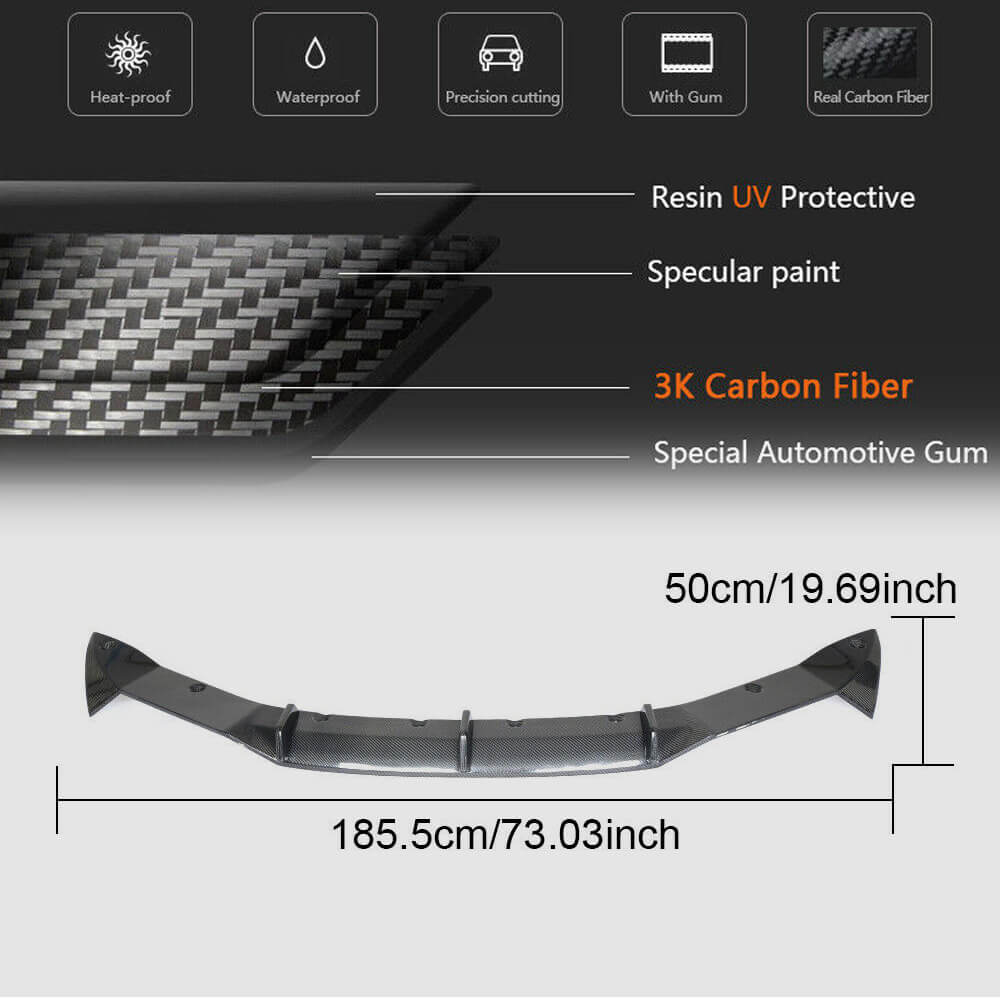 BMW I8 Coupe 2014-2018 Rear Bumper Diffuser Dry Carbon Fiber-Ahacarbon