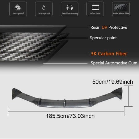 BMW I8 Coupe 2014-2018 Rear Bumper Diffuser Dry Carbon Fiber-Ahacarbon
