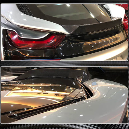 BMW I8 Coupe 2014-2018 Rear Trunk Spoiler Dry Carbon Fiber-Ahacarbon