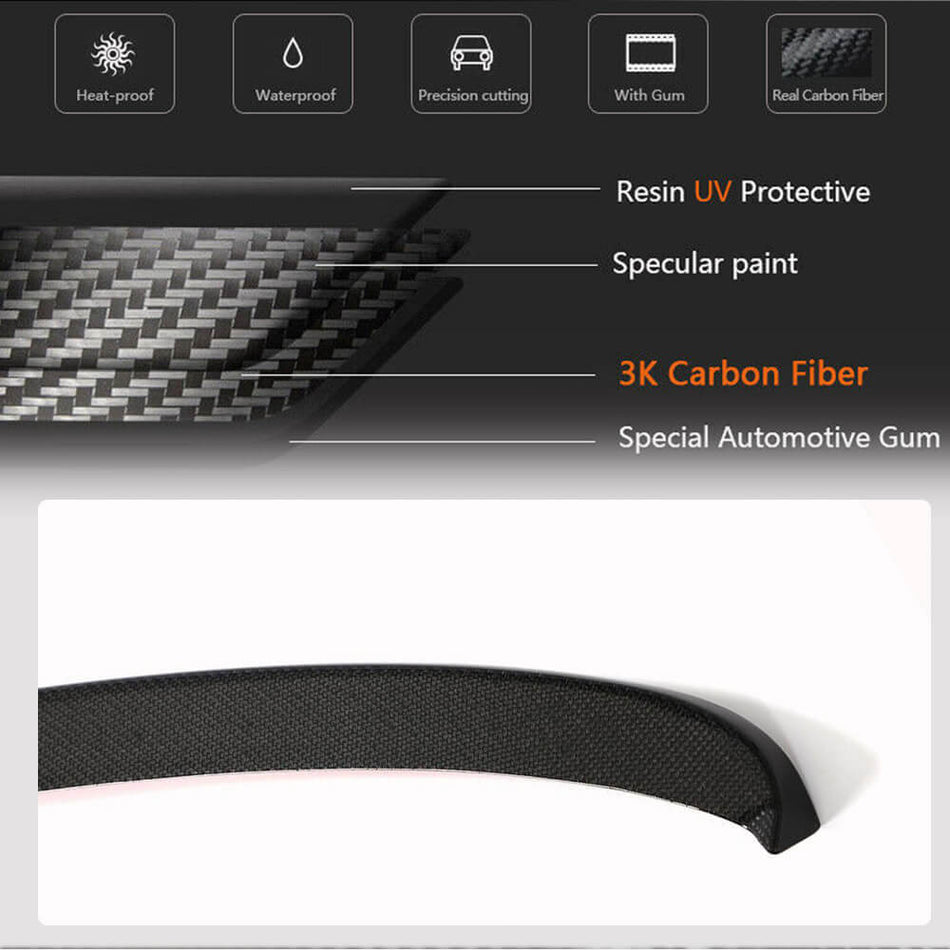 BMW X3 G01 F97 X3M IX3 2019-2022 Rear Middle Spoiler Carbon Fiber/FRP-Ahacarbon