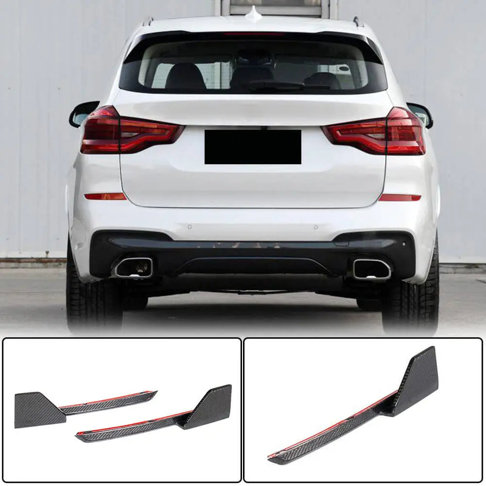BMW X3 G01 M40i 2018-2020 Rear Bumper Splitters Carbon Fiber-Ahacarbon