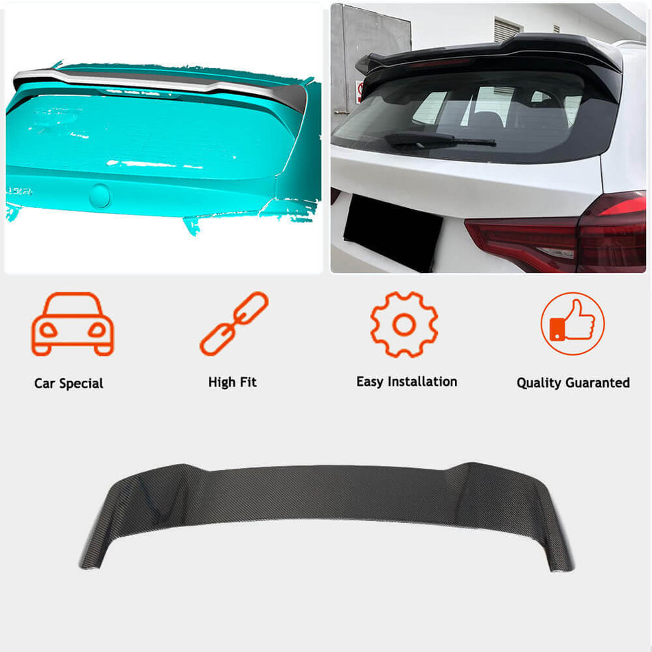 BMW X3 G01 M40i 2018-2020 Rear Roof Spoiler Carbon Fiber/ABS-Ahacarbon