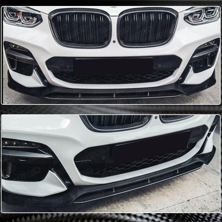 BMW X3 G01 M40i 2018-2020 Front Bumper Lip Carbon Fiber-Ahacarbon