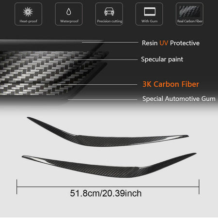 BMW X3 G01 X4 G02 2018-2020 Headlight Eyebrows Lamp Eyelids Carbon Fiber/FRP-Ahacarbon