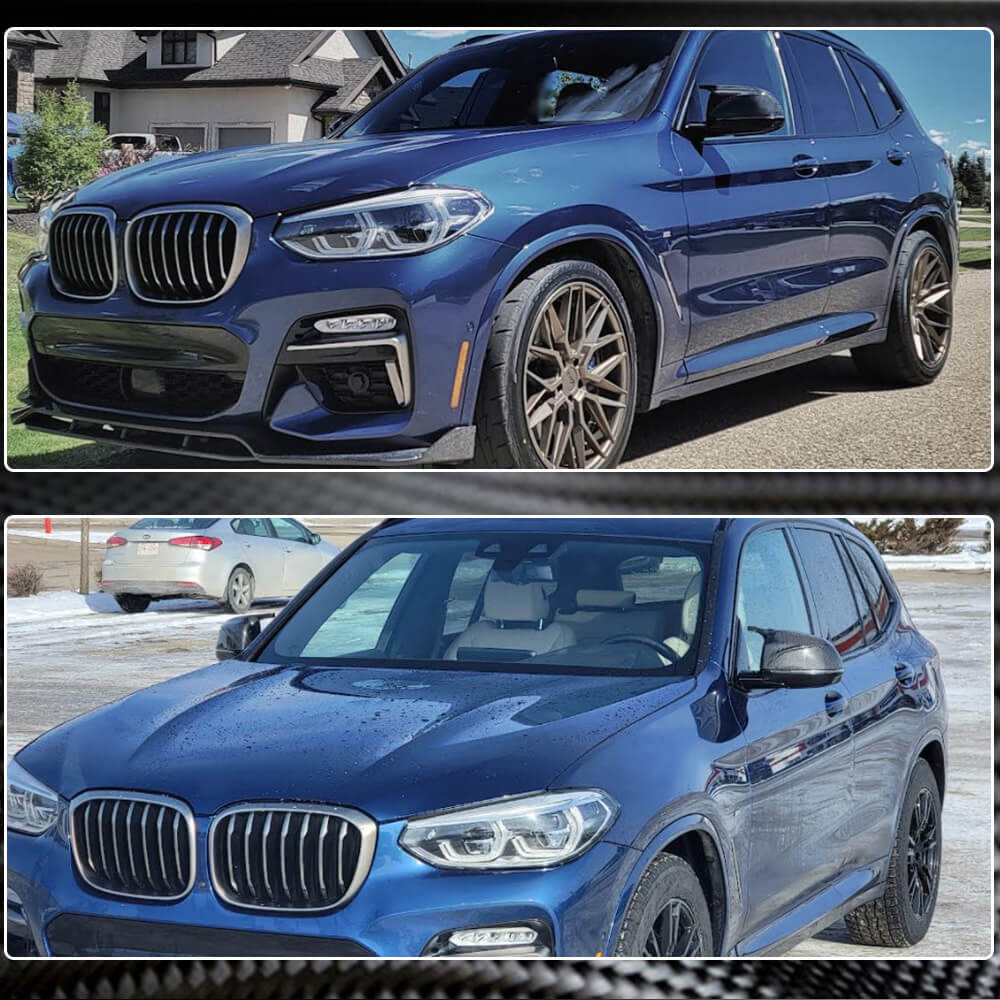 BMW X3 G01 X4 G02 X5 G05 X6 G06 X7 G07 Mirror Covers LHD Replacement Style Carbon Fiber-Ahacarbon