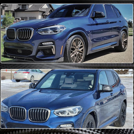 BMW X3 G01 X4 G02 X5 G05 X6 G06 X7 G07 Mirror Covers LHD Replacement Style Carbon Fiber-Ahacarbon