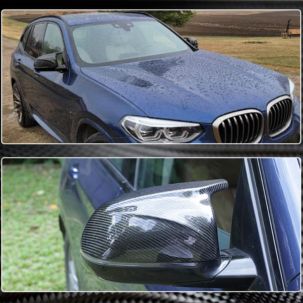 BMW X3 G01 X4 G02 X5 G05 X6 G06 X7 G07 Mirror Covers LHD Replacement Style Carbon Fiber-Ahacarbon