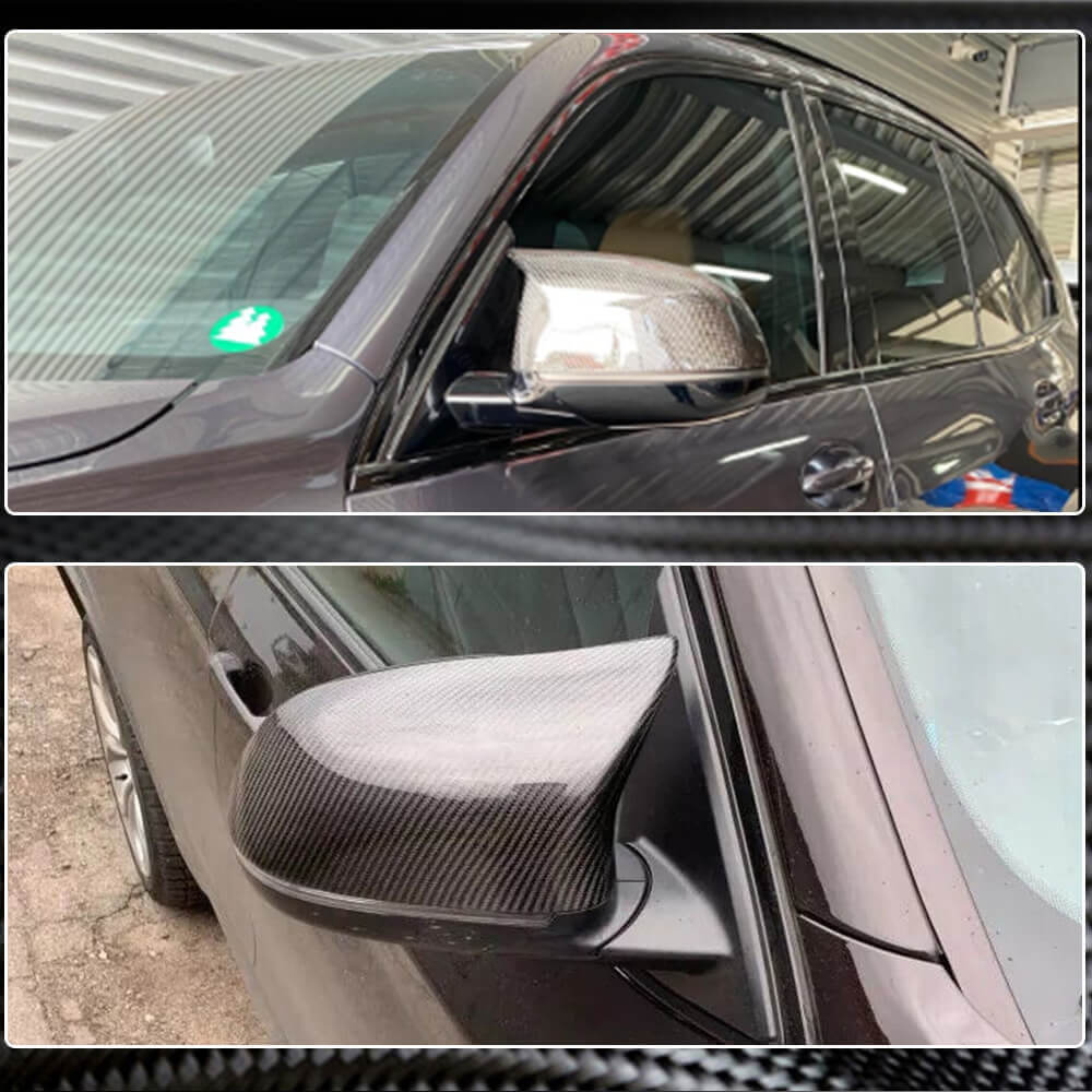 BMW X3 G01 X4 G02 X5 G05 X6 G06 X7 G07 Mirror Covers LHD Replacement Style Carbon Fiber-Ahacarbon