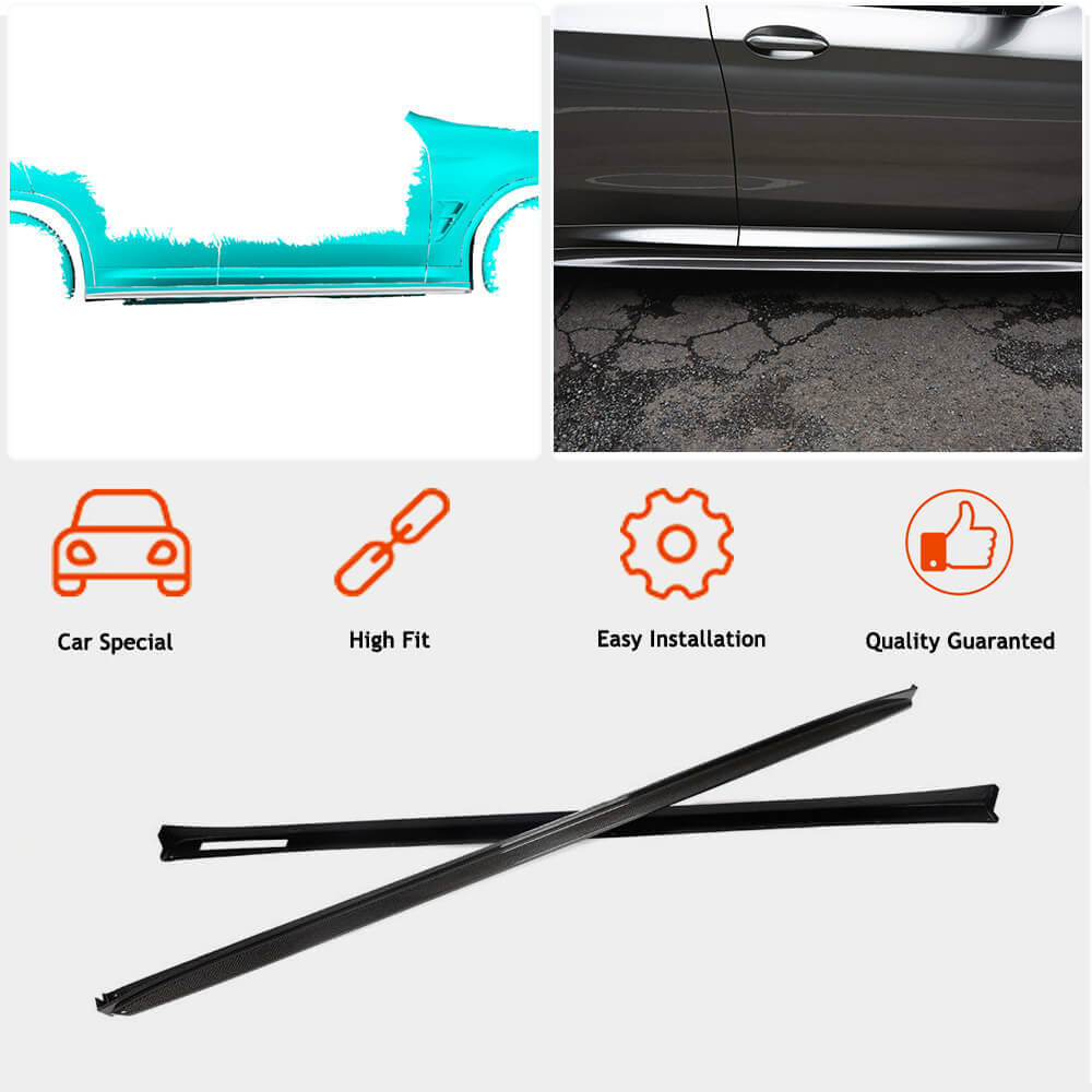 BMW X3 M-Sport X3M F97 X4 M Sport X4M F98 G01 G02 2019-2021 Side Skirts Carbon Fiber-Ahacarbon