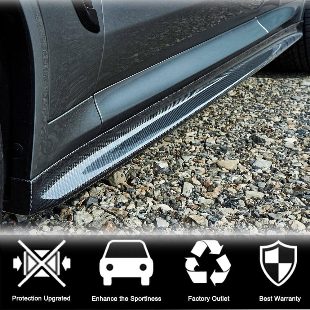 BMW X3 M-Sport X3M F97 X4 M Sport X4M F98 G01 G02 2019-2021 Side Skirts Carbon Fiber-Ahacarbon
