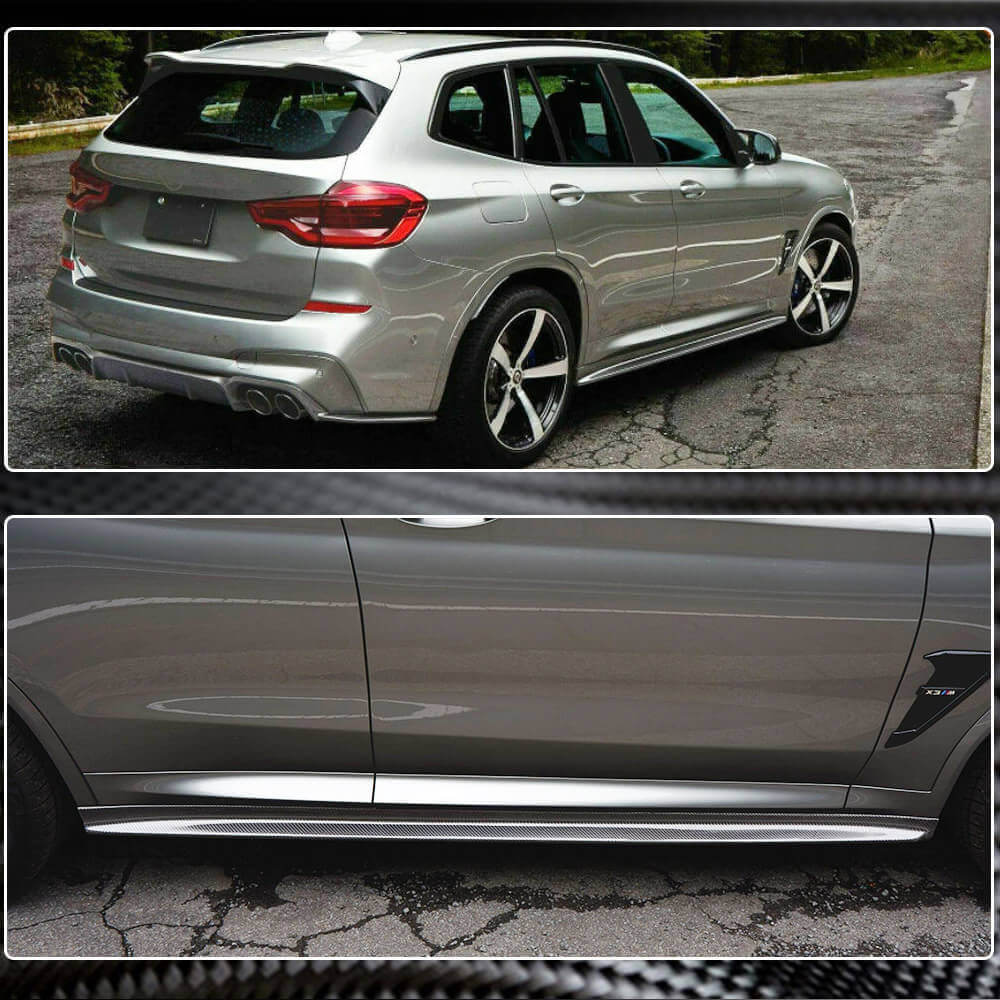 BMW X3 M-Sport X3M F97 X4 M Sport X4M F98 G01 G02 2019-2021 Side Skirts Carbon Fiber-Ahacarbon
