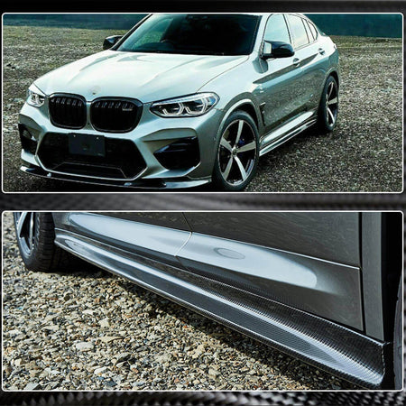 BMW X3 M-Sport X3M F97 X4 M Sport X4M F98 G01 G02 2019-2021 Side Skirts Carbon Fiber-Ahacarbon