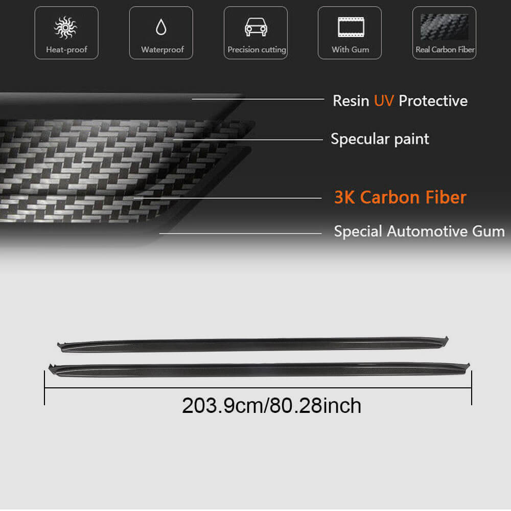 BMW X3 M-Sport X3M F97 X4 M Sport X4M F98 G01 G02 2019-2021 Side Skirts Carbon Fiber-Ahacarbon