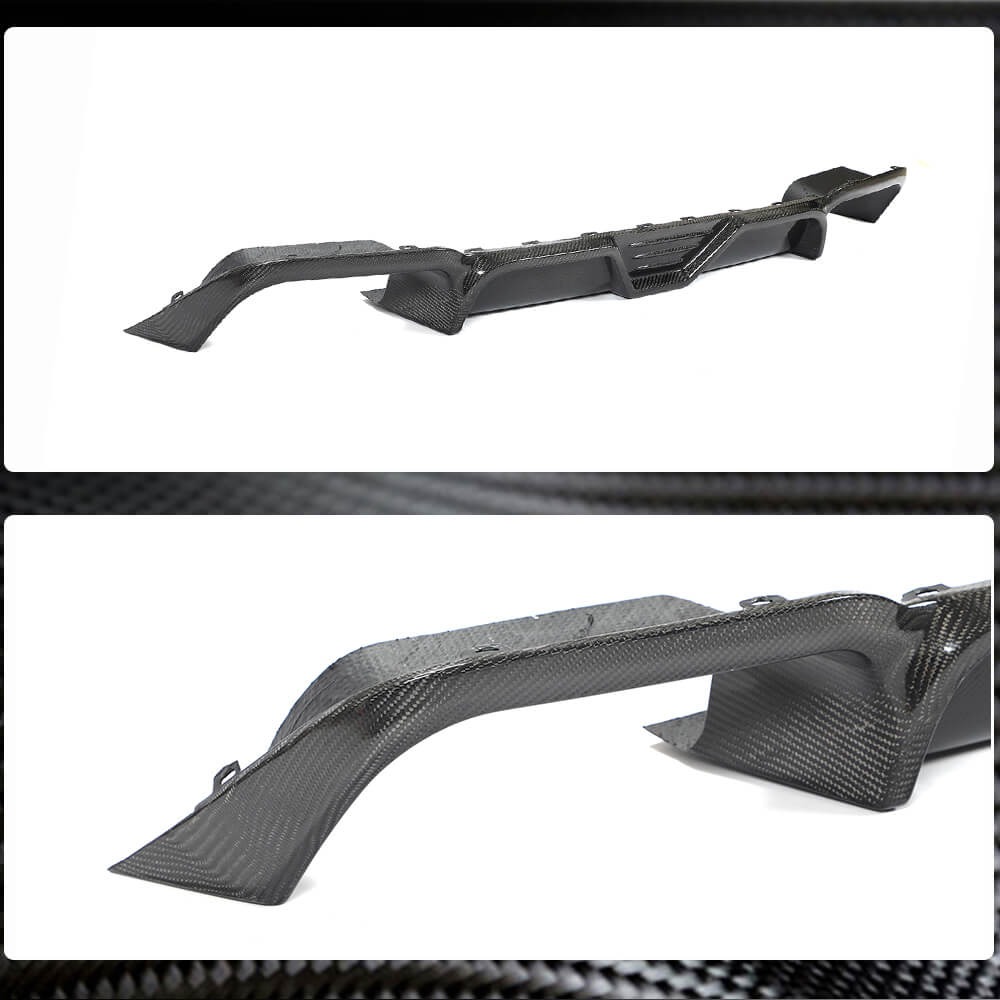 BMW X3M F97 2019-2023 Rear Bumper Diffuser Carbon Fiber-Ahacarbon