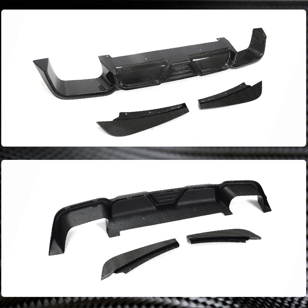 BMW X3M F97 2019-2023 Rear Bumper Diffuser Carbon Fiber-Ahacarbon