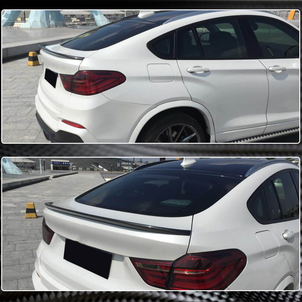 BMW X4 F26 2014-2018 Rear Trunk Spoiler Carbon Fiber-Ahacarbon