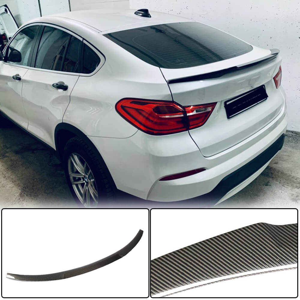 BMW X4 F26 xDrive20i/28i/35i M40i 2014-2018 Rear Trunk Spoiler Carbon Fiber/FRP-Ahacarbon