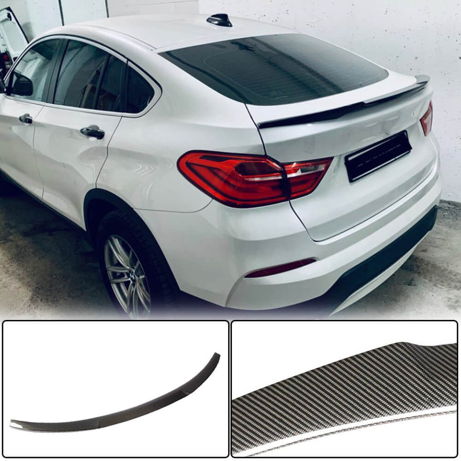 BMW X4 F26 xDrive20i/28i/35i M40i 2014-2018 Rear Trunk Spoiler Carbon Fiber/FRP-Ahacarbon