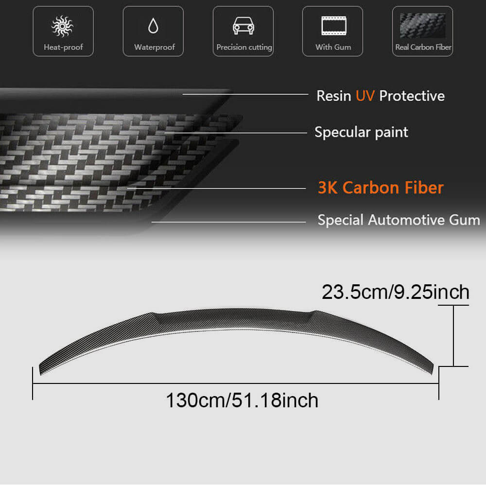 BMW X4 F26 xDrive20i/28i/35i M40i 2014-2018 Rear Trunk Spoiler Carbon Fiber/FRP-Ahacarbon
