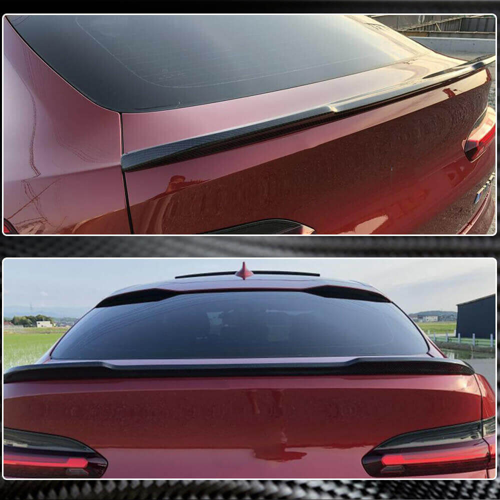 BMW X4 G02 xDrive20i/30i M40i 2019-2023 Rear Trunk Spoiler Carbon Fiber-Ahacarbon