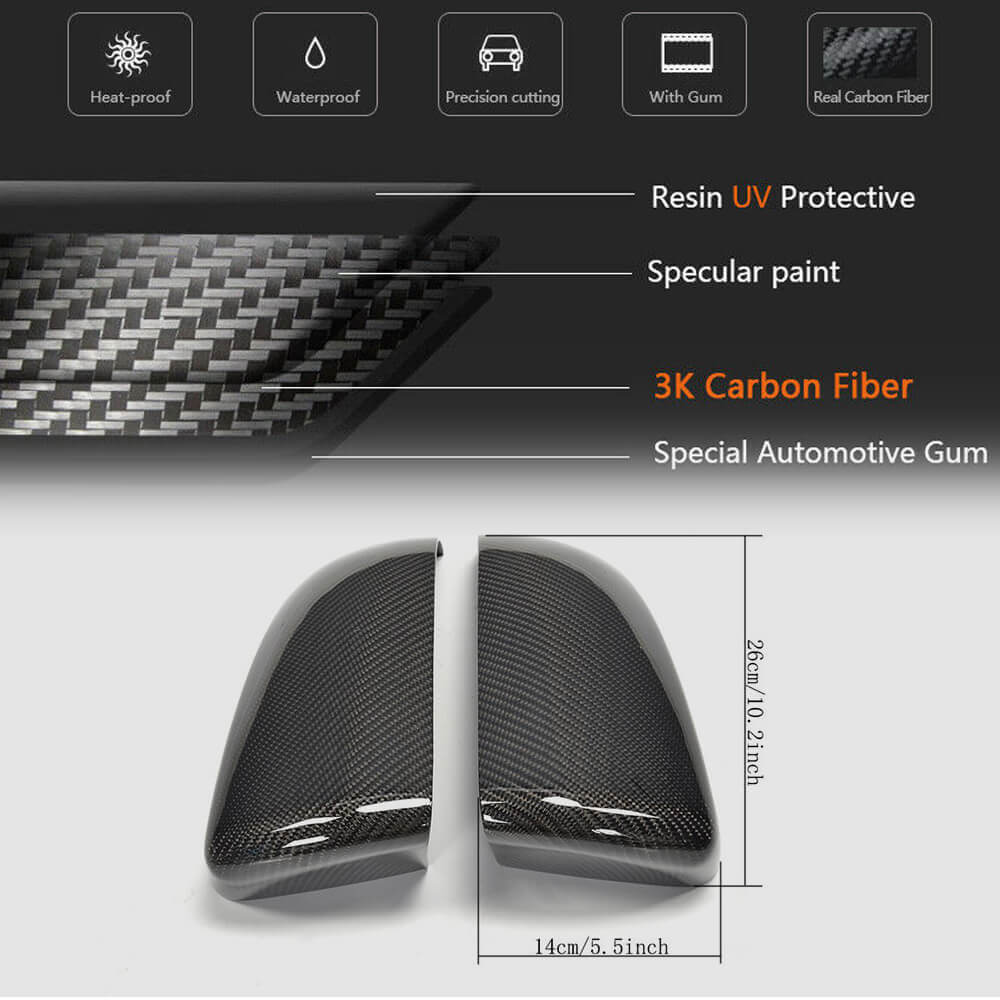 BMW X5 E70 X6 E71 2008-2014 Mirror Covers Carbon Fiber-Ahacarbon