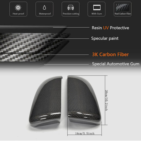 BMW X5 E70 X6 E71 2008-2014 Mirror Covers Carbon Fiber-Ahacarbon