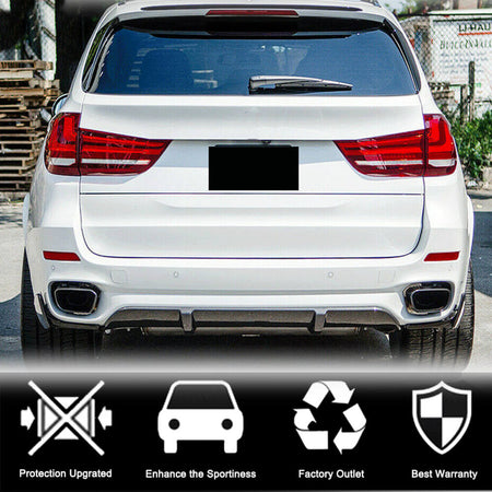 BMW X5 F15 M Sport 2014-2018 Rear Bumper Diffuser Carbon Fiber-Ahacarbon