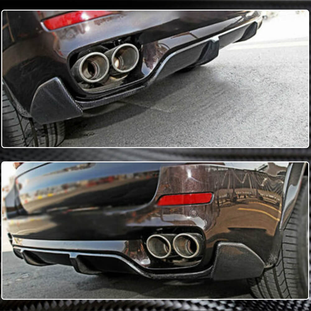 BMW X5 F15 M Sport 2014-2018 Rear Bumper Diffuser Carbon Fiber-Ahacarbon