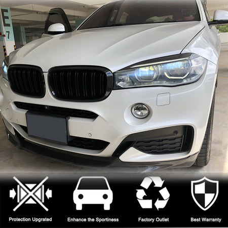 BMW X5 F15 X6 F16 2014-2019 Headlight Eyebrows Lamp Eyelids Carbon Fiber-Ahacarbon