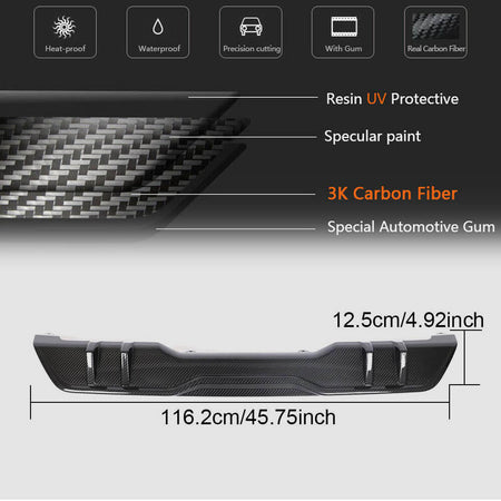 BMW X5 G05 M Sport 2019-2022 Rear Bumper Diffuser Dry Carbon Fiber-Ahacarbon