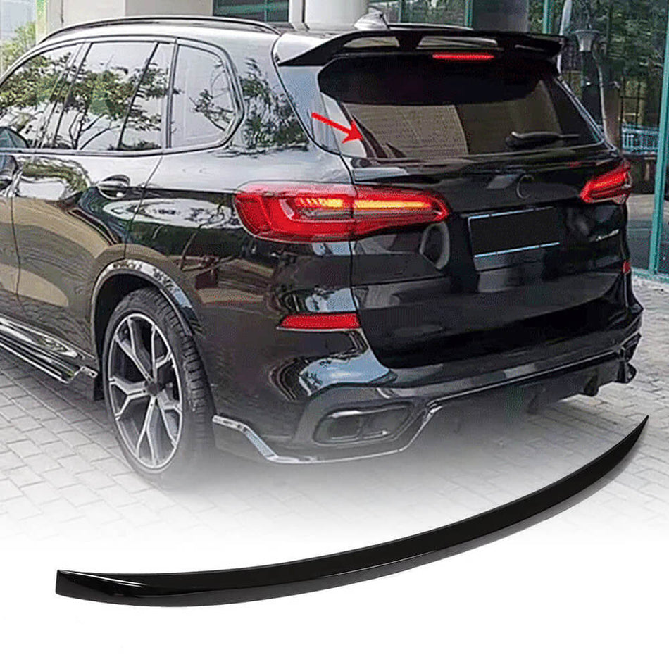 BMW X5 G05 Rear Middle Spoiler Glossy Black ABS-Ahacarbon