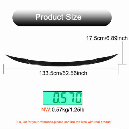 BMW X5 G05 Rear Middle Spoiler Glossy Black ABS-Ahacarbon