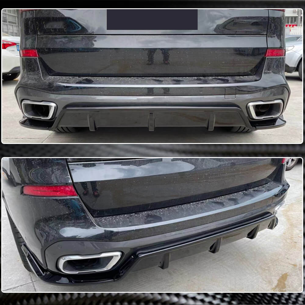 BMW X5 G05 M Sport M50d 2019-2021 Rear Bumper Diffuser Carbon Fiber/FRP-Ahacarbon