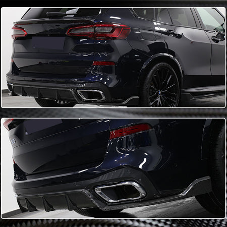 BMW X5 G05 M Sport M50d 2019-2021 Rear Bumper Diffuser Carbon Fiber/FRP-Ahacarbon