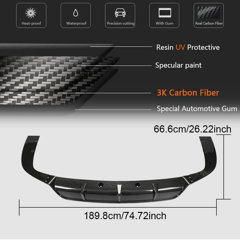 BMW X5 G05 M Sport M50d 2019-2021 Rear Bumper Diffuser Carbon Fiber/FRP-Ahacarbon