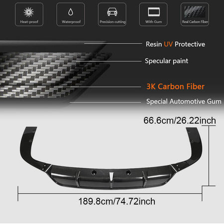 BMW X5 G05 M Sport M50d 2019-2021 Rear Bumper Diffuser Carbon Fiber/FRP-Ahacarbon
