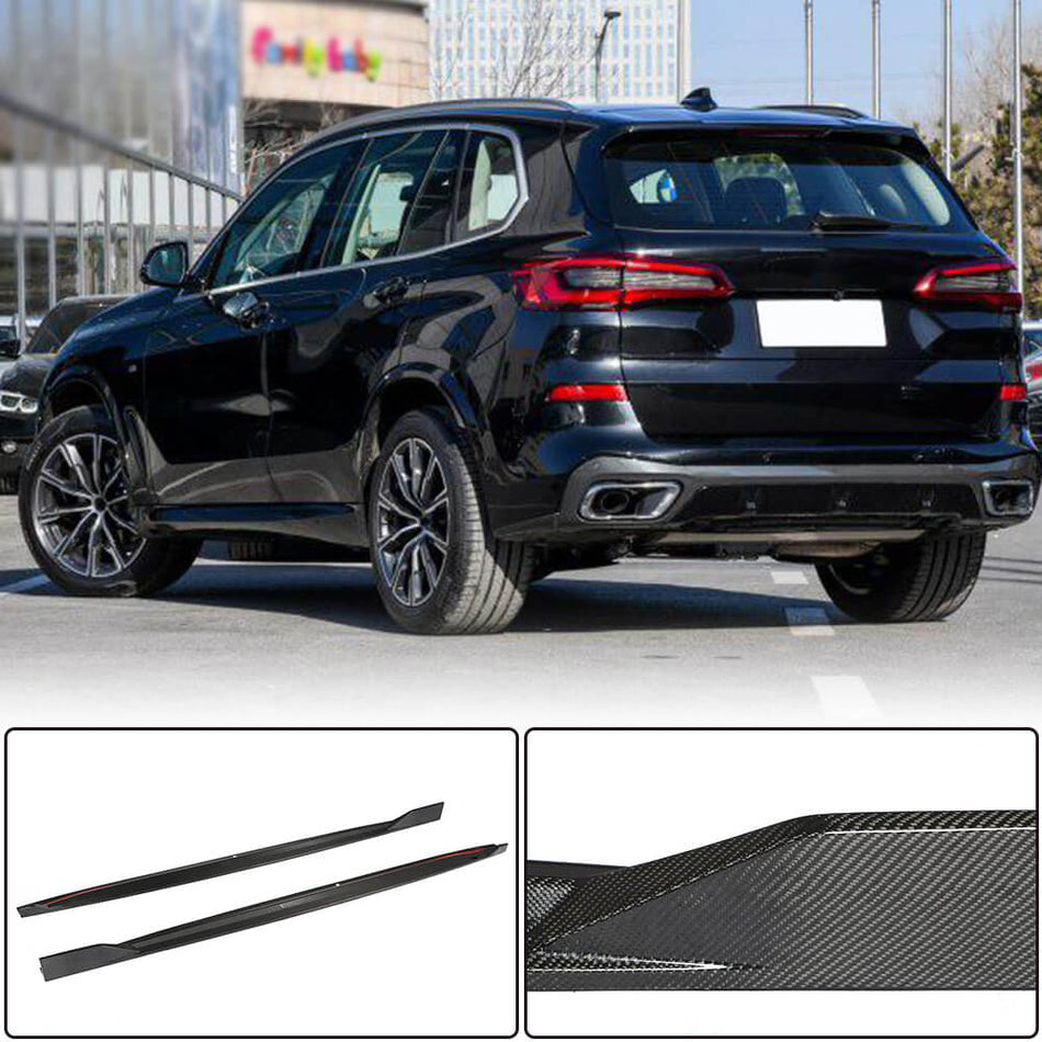 BMW X5 G05 xDrive40i xDrive50i M Sport M50d 2019UP Side Skirts Carbon Fiber-Ahacarbon
