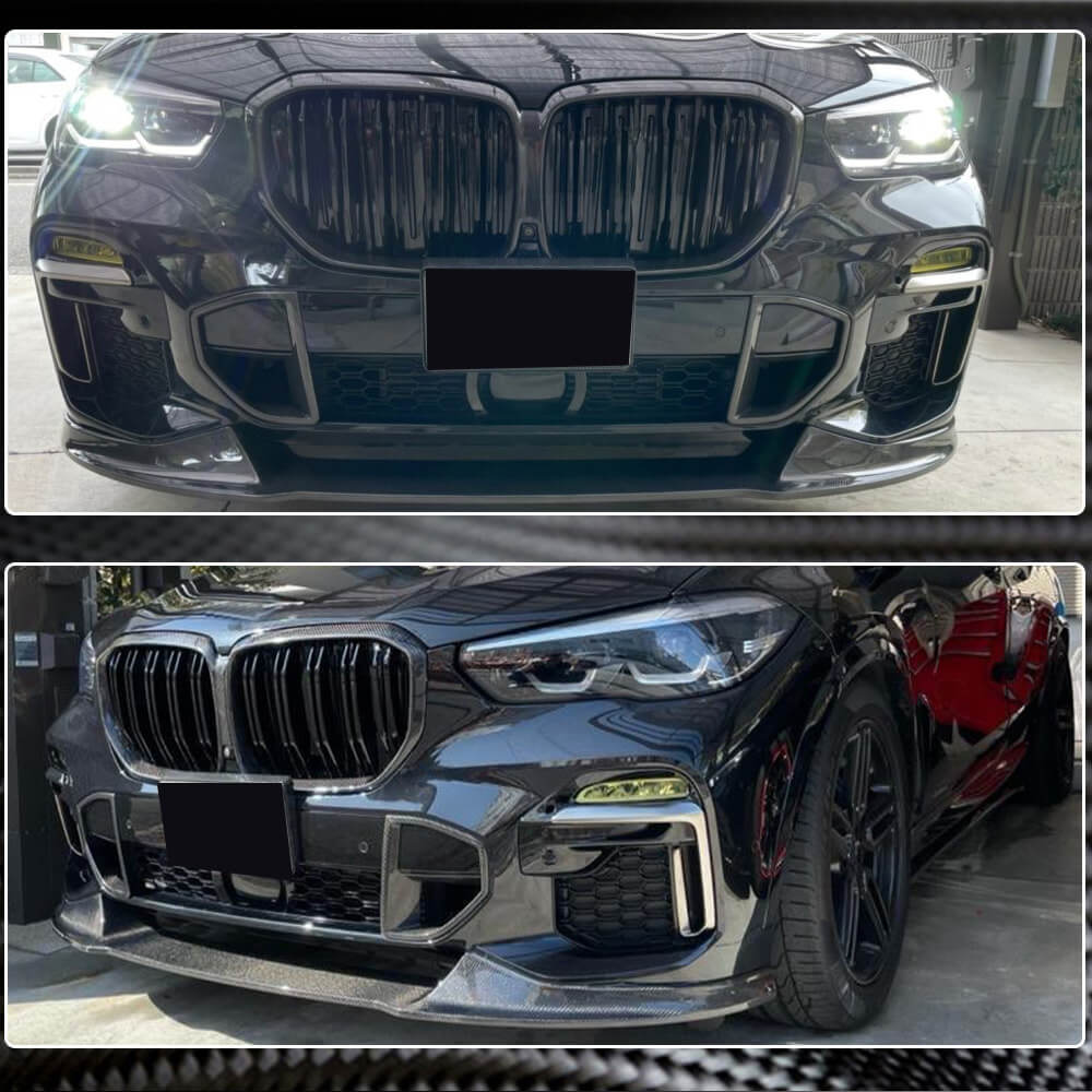 BMW X5 G05 M Sport 2019-2022 Front Bumper Vents Dry Carbon Fiber-Ahacarbon