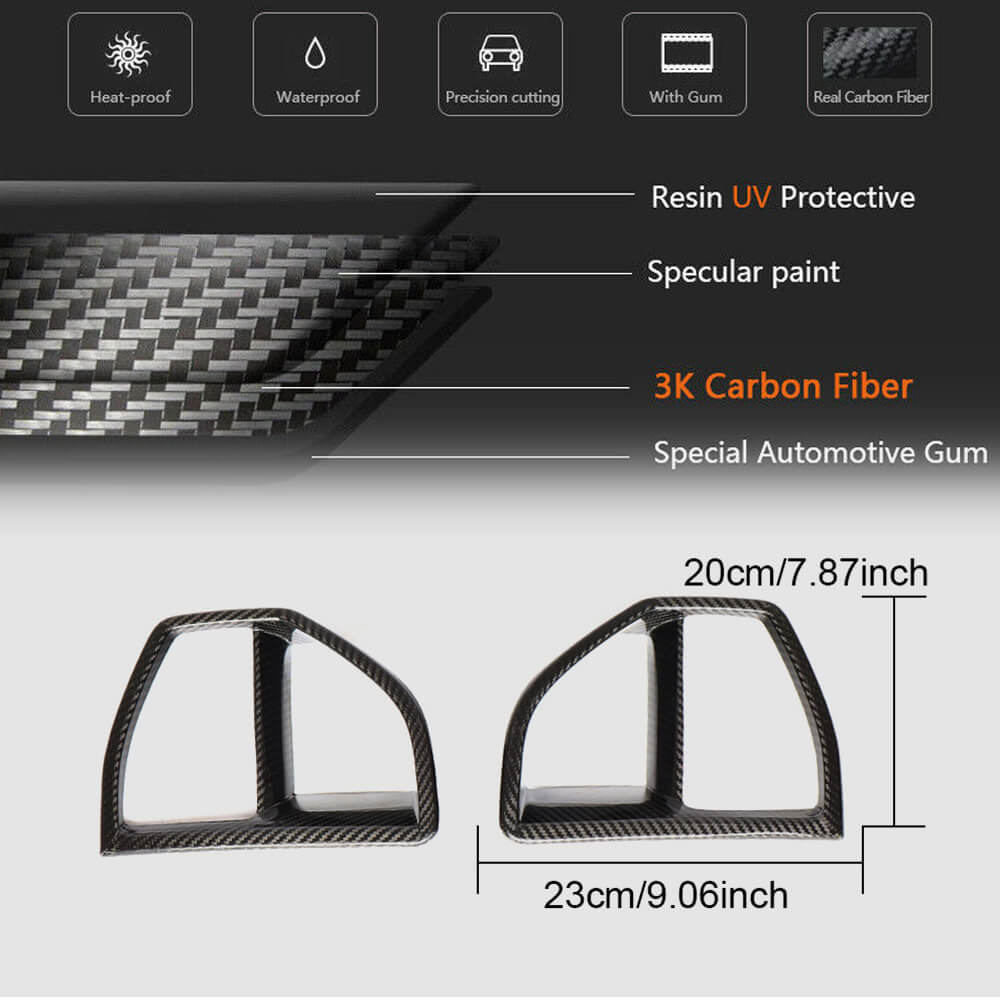 BMW X5 G05 M Sport 2019-2022 Front Bumper Vents Dry Carbon Fiber-Ahacarbon