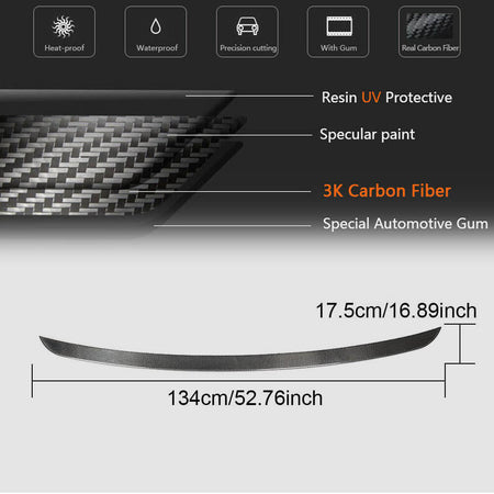 BMW X5 G05 2019-2022 Rear Middle Spoiler Carbon Fiber-Ahacarbon